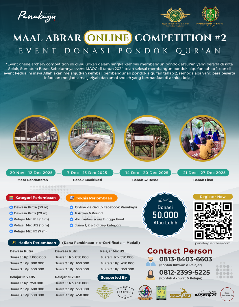 Ma'al Abrar Archery Online Competition #2 Flyer